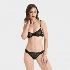 Bluebella Tori Thong Black Lingerie