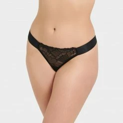 Bluebella Tori Thong Black Lingerie