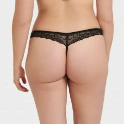 Bluebella Tori Thong Black Lingerie