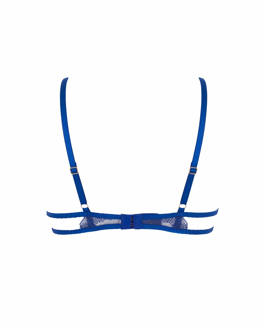 Bluebella Lingerie Adeline Bra Sheer/Surf The Web Blue 4 Bluebella Lingerie Adeline Bra Sheer/Surf The Web Blue