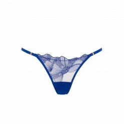Bluebella Lingerie Adeline Brief Sheer/Surf The Web Blue