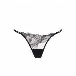 Bluebella Lingerie Adeline Thong Sheer/Black