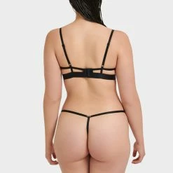 Bluebella Set: Alanna Black Bra & Thong