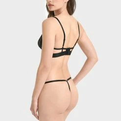 Bluebella Set: Alanna Black Bra & Thong