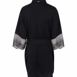 Bluebella Alanna Luxury Satin Kimono Black