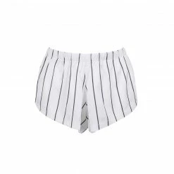 Bluebella Nightwear Alma Luxury Satin Short Pyjama Set White/Black