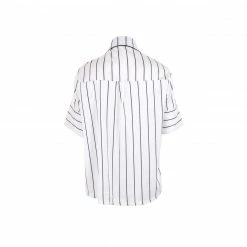 Bluebella Nightwear Alma Luxury Satin Short Pyjama Set White/Black