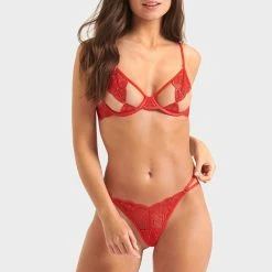 Bluebella Set: Anaya Flame Scarlet Bra & Thong
