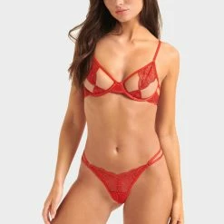 Bluebella Set: Anaya Flame Scarlet Bra & Thong