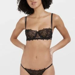 Bluebella Set: Audrey Black Bra & Brief