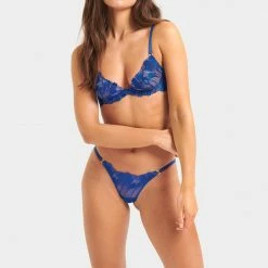 Bluebella Bra & Brief Set: Colette Surf The Web Blue