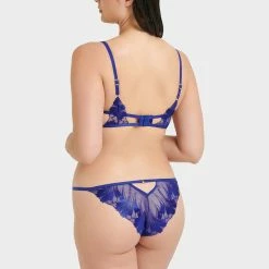 Bluebella Bra & Brief Set: Colette Surf The Web Blue