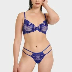 Bluebella Set: Colette Surf The Web Blue Bra & Thong
