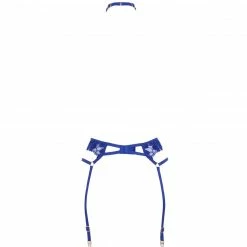Bluebella Colette Suspender Harness Surf The Web Blue Lingerie