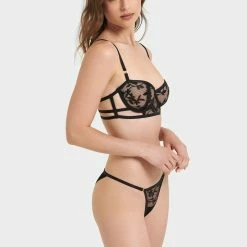 Bluebella Set: Dana Black Bra & Brief
