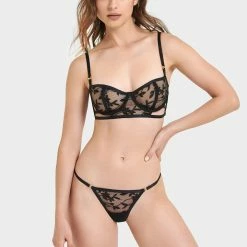 Bluebella Set: Dana Black Bra & Brief