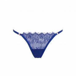 Bluebella Lingerie Grace Thong Surf The Web Blue
