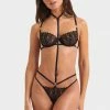 Bluebella Set: Lana Black Bra & Brief