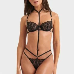 Bluebella Set: Lana Black Bra & Brief