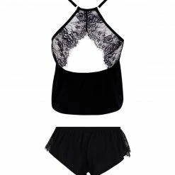 Bluebella Nightwear Layla Luxury Satin Cami And Short Set Black 15 Bluebella Nightwear Layla Luxury Satin Cami And Short Set Black