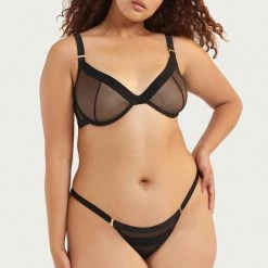 Bluebella Set: Lilia Black Bra & Brief