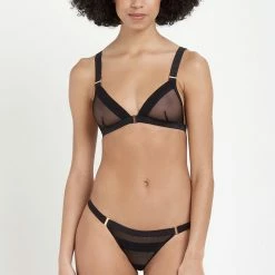 Bluebella Set: Lilia Soft Black Bra & Brief