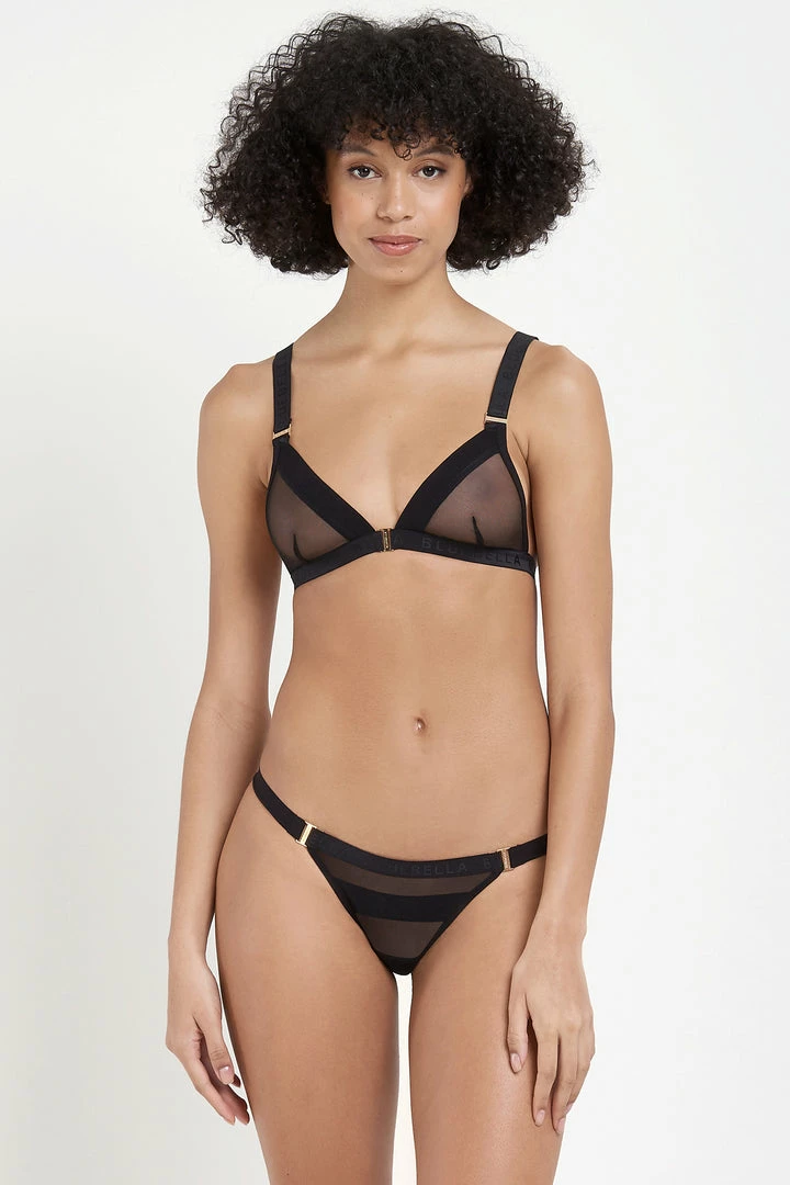 Bluebella Set: Lilia Soft Black Bra & Brief 1 Bluebella Set: Lilia Soft Black Bra & Brief