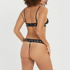 Bluebella Bra & Thong Set: Lulu Black/White