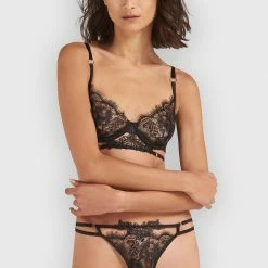 Bluebella Set: Lumi Black Bra & Thong