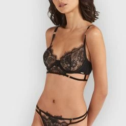 Bluebella Set: Lumi Black Bra & Thong