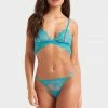Bluebella Bra & Thong Set: Marseille Soft Peacock Blue