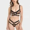 Bluebella Bra & Thong Set: Miriam ECO Black