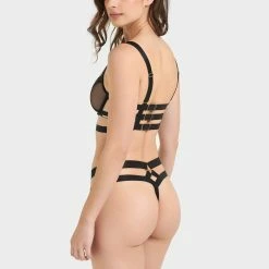 Bluebella Bra & Thong Set: Miriam ECO Black