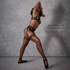 Bluebella Plain Leg/Plain Top Stockings Berry Hosiery