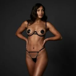 Bluebella Oriana Open Bra Black/Gold 21 Bluebella Oriana Open Bra Black/Gold