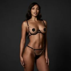 Bluebella Oriana Open Bra Black/Gold 23 Bluebella Oriana Open Bra Black/Gold