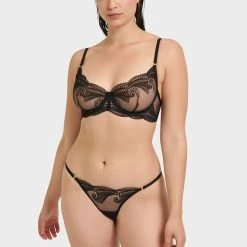 Bluebella Set: Rafaela Black Bra & Brief
