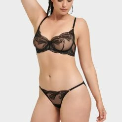 Bluebella Set: Rafaela Black Bra & Brief