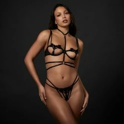 Bluebella Theodora Elastic Harness Black/Gold