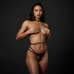 Bluebella Theodora Chain Harness Black/Gold 18 Bluebella Theodora Chain Harness Black/Gold