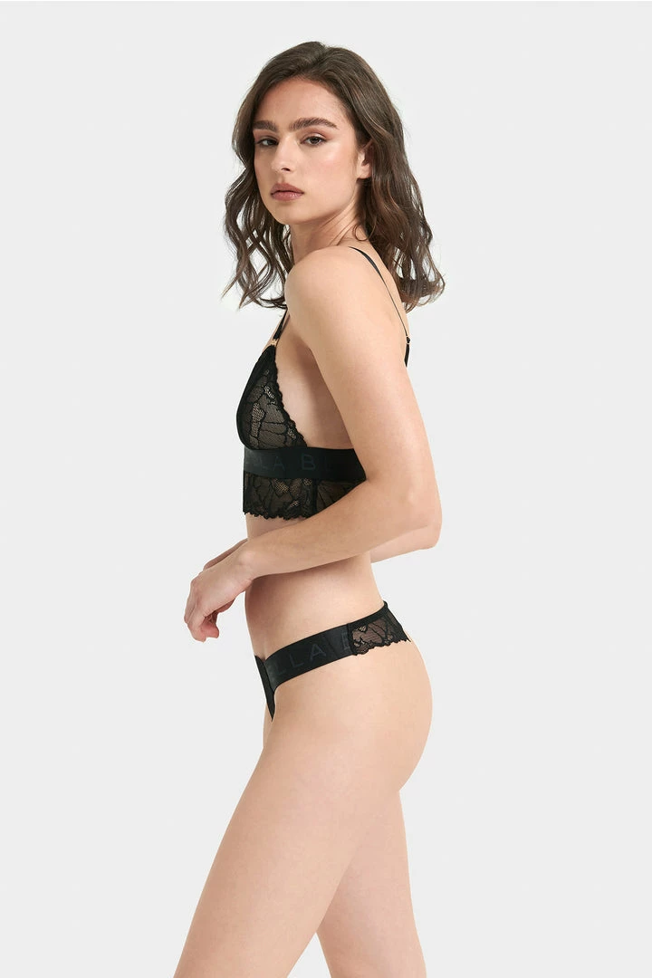 Bluebella Bra & Thong Set: Tori Black 7 Bluebella Bra & Thong Set: Tori Black