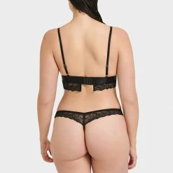 Bluebella Bra & Thong Set: Tori Black