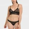 Bluebella Bra & Thong Set: Tori Black