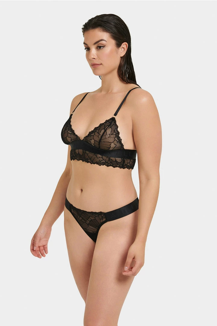Bluebella Bra & Thong Set: Tori Black 4 Bluebella Bra & Thong Set: Tori Black