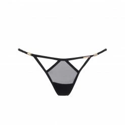 Bluebella Lingerie Valerian Open-Back Brief Black/Gold