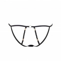 Bluebella Lingerie Valerian Open-Back Brief Black/Gold