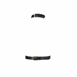 Bluebella Zadie Faux Leather Harness Black/Gold