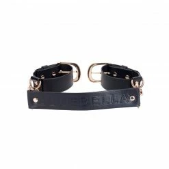 Bluebella Zadie Faux Leather Cuffs Black/Gold Lingerie